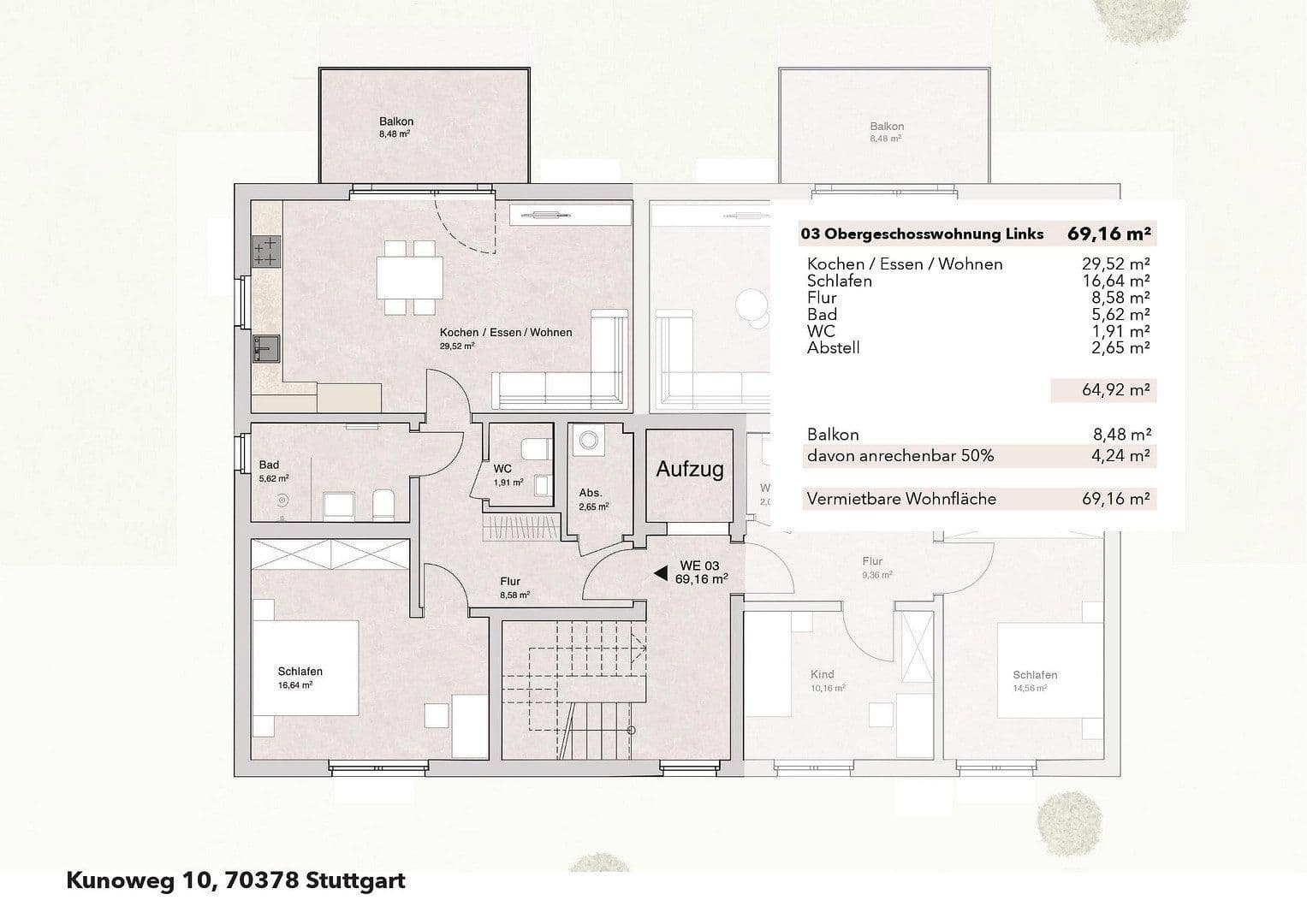 Prenájom bytu 2-izbový 70 m², Kunoweg 10, Stuttgart-Mühlhausen, Bádensko-Wurttembersko Prenájom bytu 2-izbový 70 m², Kunoweg 10, Stuttgart-Mühlhausen, Bádensko-Wurttembersko