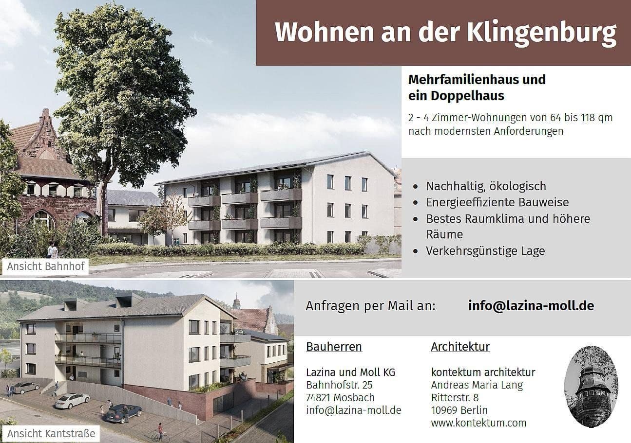 Prenájom bytu 2-izbový 64 m², Kantstr. 40, Mosbach, Bádensko-Wurttembersko Prenájom bytu 2-izbový 64 m², Kantstr. 40, Mosbach, Bádensko-Wurttembersko