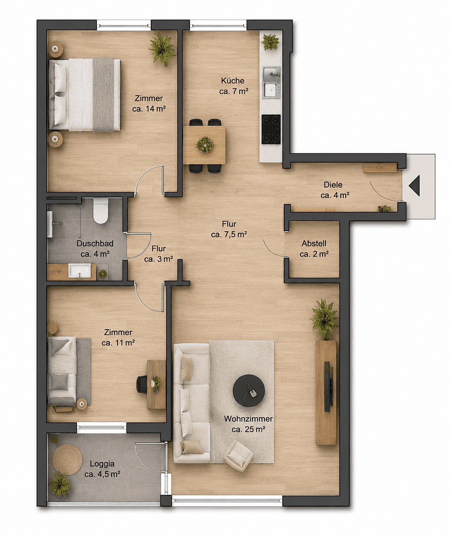 Predaj bytu 3-izbový 80 m², Hamburg, Hamburg Predaj bytu 3-izbový 80 m², Hamburg, Hamburg