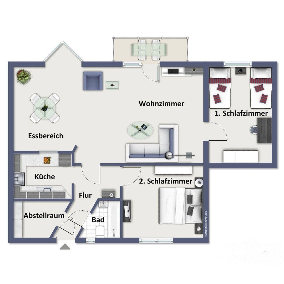 Predaj bytu 3-izbový 70 m², Waldstr. 5 B, Kühlungsborn, Meklenbursko-Predpomoransko Predaj bytu 3-izbový 70 m², Waldstr. 5 B, Kühlungsborn, Meklenbursko-Predpomoransko