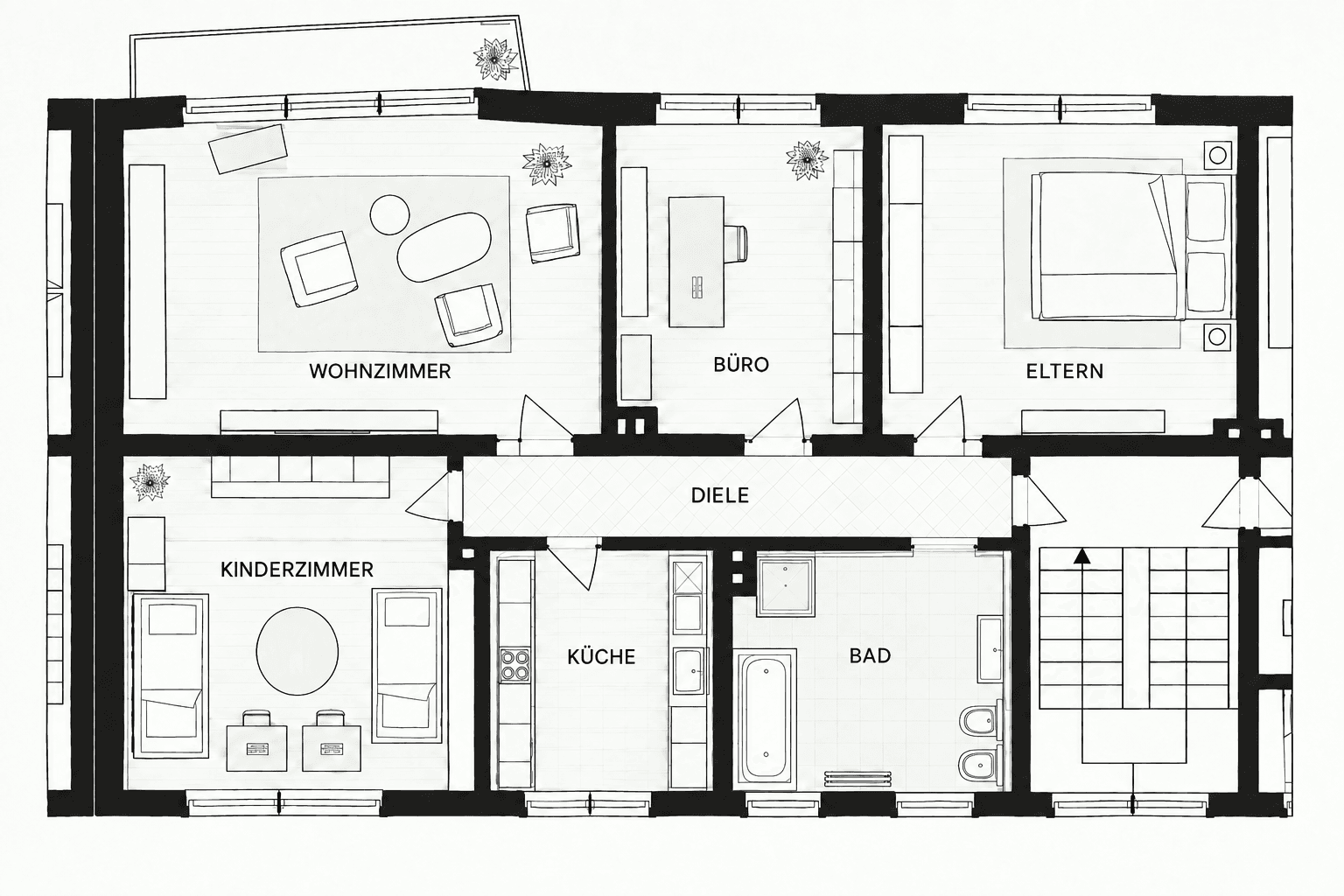 Prenájom bytu 4-izbový 85 m², Lohweg 2, Datteln, Severné Porýnie - Westfálsko Prenájom bytu 4-izbový 85 m², Lohweg 2, Datteln, Severné Porýnie - Westfálsko