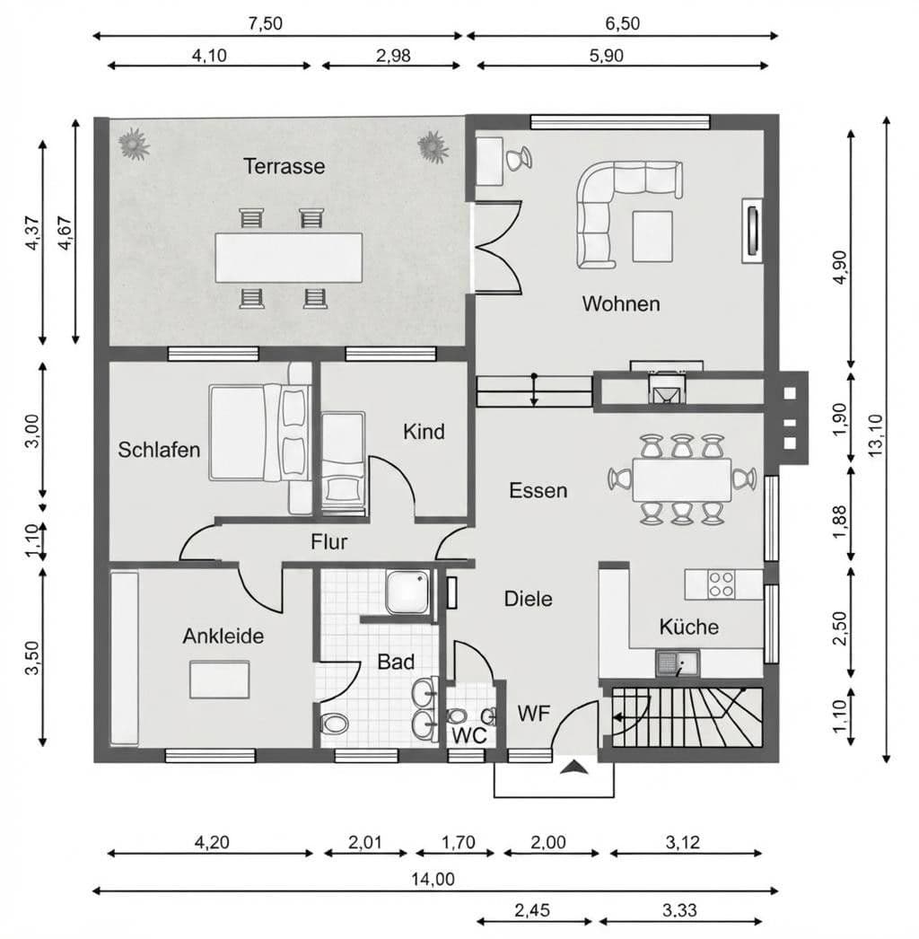 Predaj domu 117 m², pozemok 1.521 m², Schiebrookstraße 6, Neversdorf, Šlezvicko-Holštajnsko Predaj domu 117 m², pozemok 1.521 m², Schiebrookstraße 6, Neversdorf, Šlezvicko-Holštajnsko