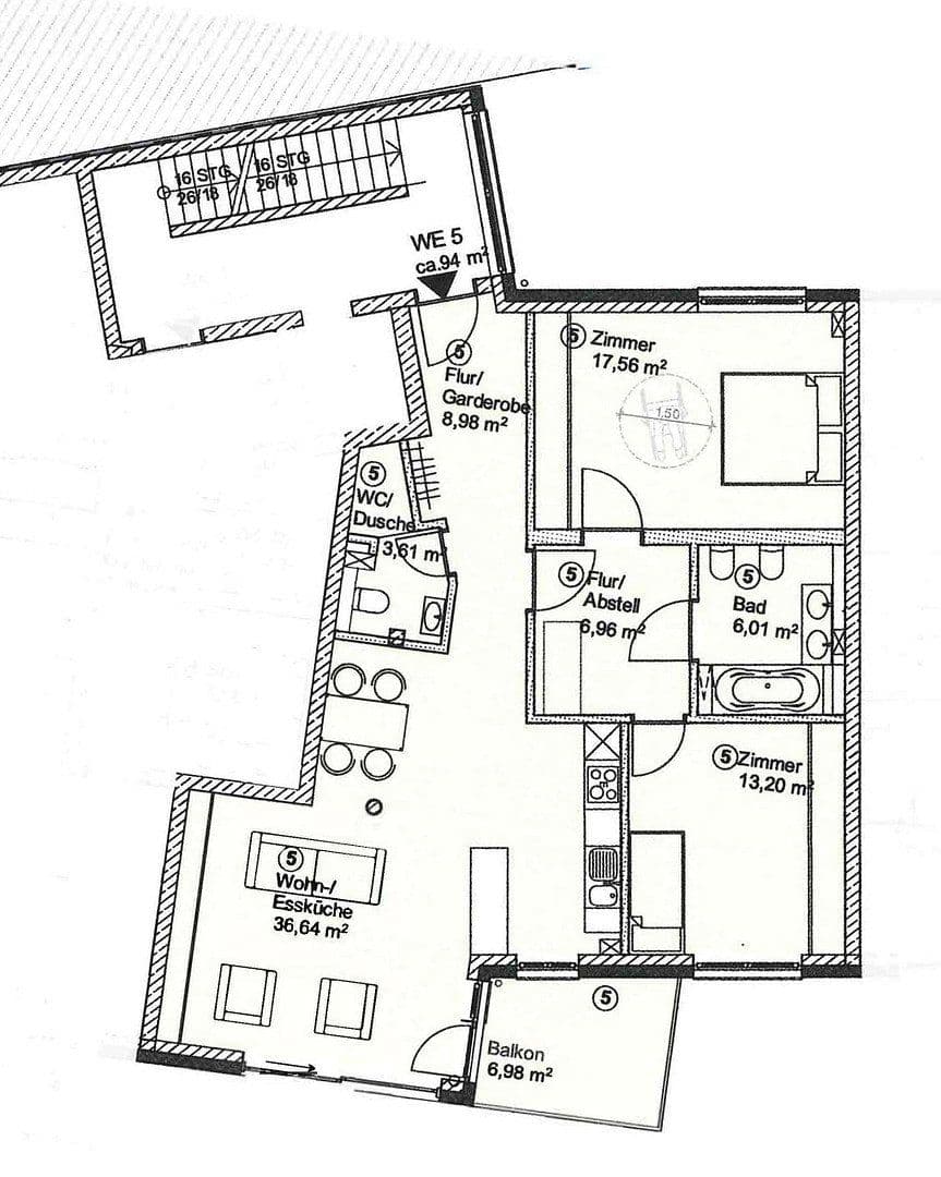 Prenájom bytu 3-izbový 94 m², Weidenpescherstr. 36,, Köln, Severné Porýnie - Westfálsko Prenájom bytu 3-izbový 94 m², Weidenpescherstr. 36,, Köln, Severné Porýnie - Westfálsko