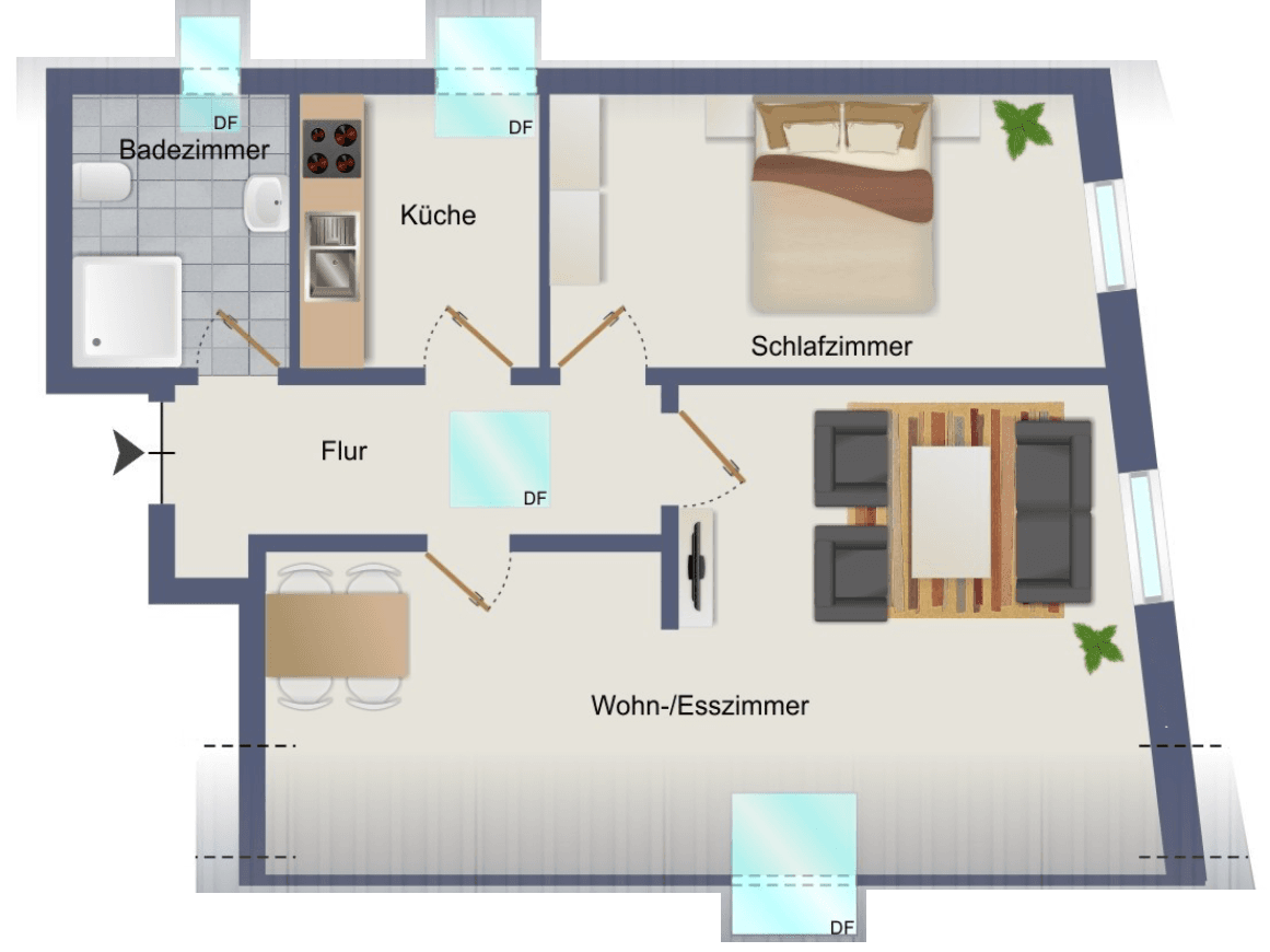 Prenájom bytu 2-izbový 53 m², Baarstraße 10a, Iserlohn, Severné Porýnie - Westfálsko Prenájom bytu 2-izbový 53 m², Baarstraße 10a, Iserlohn, Severné Porýnie - Westfálsko