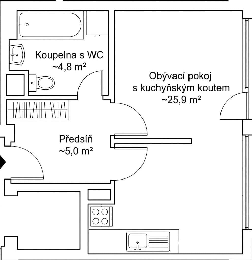 Predaj bytu 1-izbový 37 m², Vojtěcha Lanny, Kladno, Středočeský kraj Predaj bytu 1-izbový 37 m², Vojtěcha Lanny, Kladno, Středočeský kraj