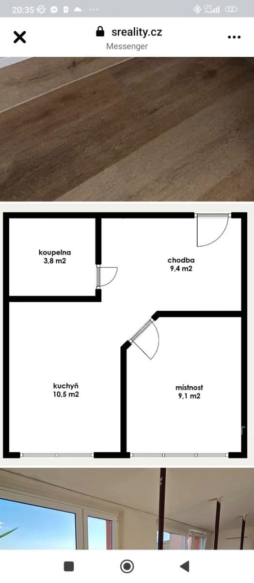 Prenájom bytu 2-izbový 33 m², Komořanská, Most, Ústecký kraj Prenájom bytu 2-izbový 33 m², Komořanská, Most, Ústecký kraj