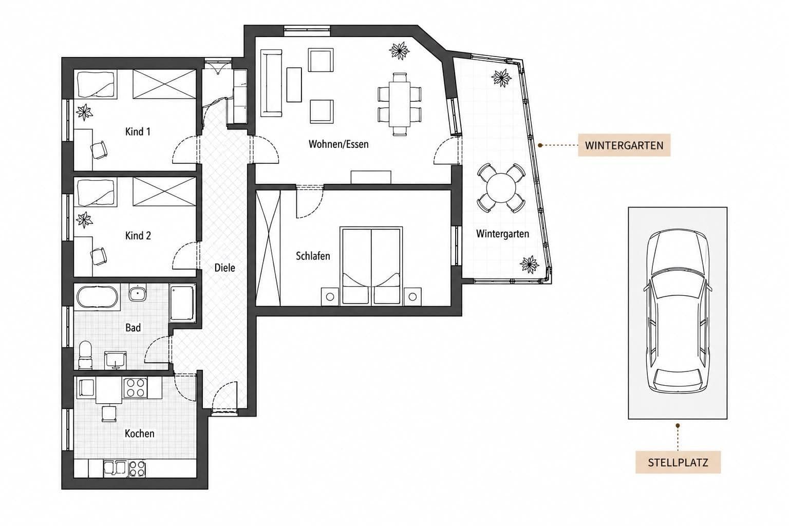 Predaj bytu 4-izbový 78 m², Braunschweig, Dolné Sasko Predaj bytu 4-izbový 78 m², Braunschweig, Dolné Sasko