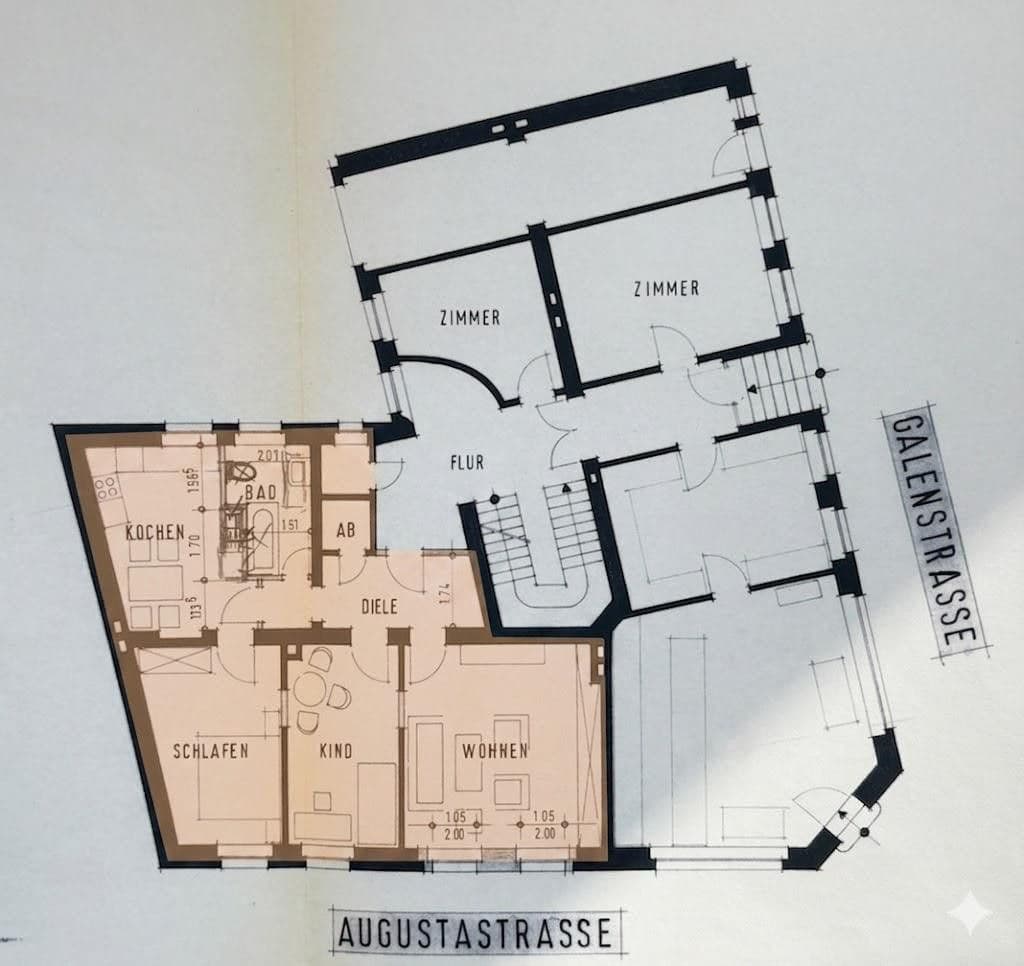 Prenájom bytu 3-izbový 78 m², Galenstraße 27, Witten, Severné Porýnie - Westfálsko Prenájom bytu 3-izbový 78 m², Galenstraße 27, Witten, Severné Porýnie - Westfálsko