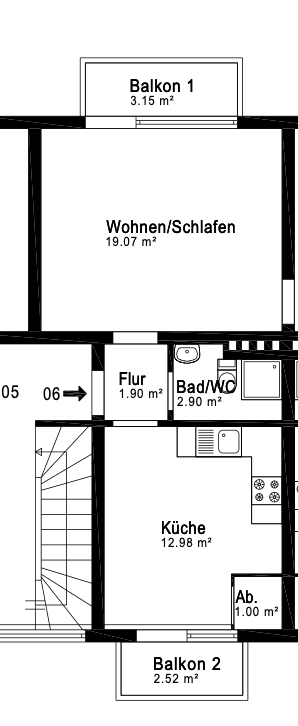 Prenájom bytu 2-izbový 47 m², Birkenweg 6, Siegburg, Severné Porýnie - Westfálsko Prenájom bytu 2-izbový 47 m², Birkenweg 6, Siegburg, Severné Porýnie - Westfálsko