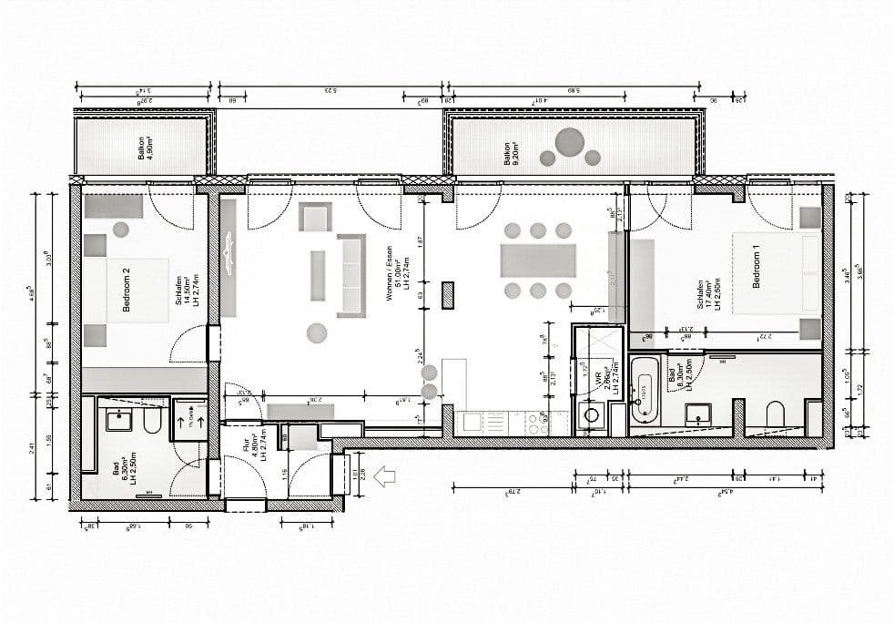 Predaj bytu 3-izbový 112 m², Chausseestraße 37, Top-Lage im Herzen von Berlin-Mitte, Berlín Predaj bytu 3-izbový 112 m², Chausseestraße 37, Top-Lage im Herzen von Berlin-Mitte, Berlín