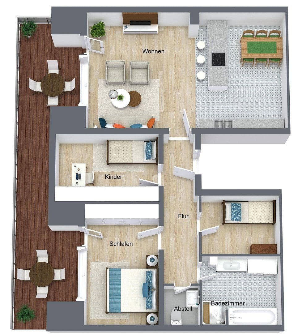 Prenájom bytu 4-izbový 98 m², Olching bei München, Bavorsko Prenájom bytu 4-izbový 98 m², Olching bei München, Bavorsko
