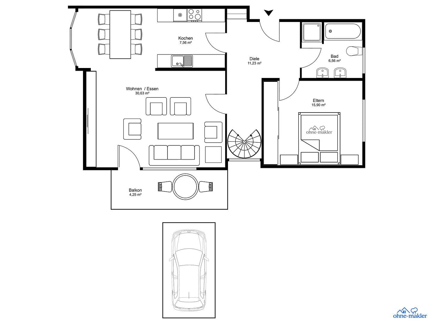 Prenájom bytu 3-izbový 96 m², Im Merkelgrund 5, Brühl, Bádensko-Wurttembersko Prenájom bytu 3-izbový 96 m², Im Merkelgrund 5, Brühl, Bádensko-Wurttembersko
