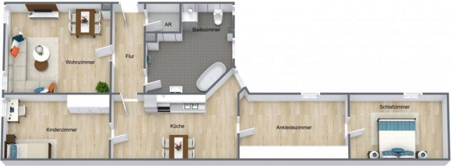 Prenájom bytu 4-izbový 104 m², Leopoldstrasse 8, Nürnberg, Bavorsko Prenájom bytu 4-izbový 104 m², Leopoldstrasse 8, Nürnberg, Bavorsko