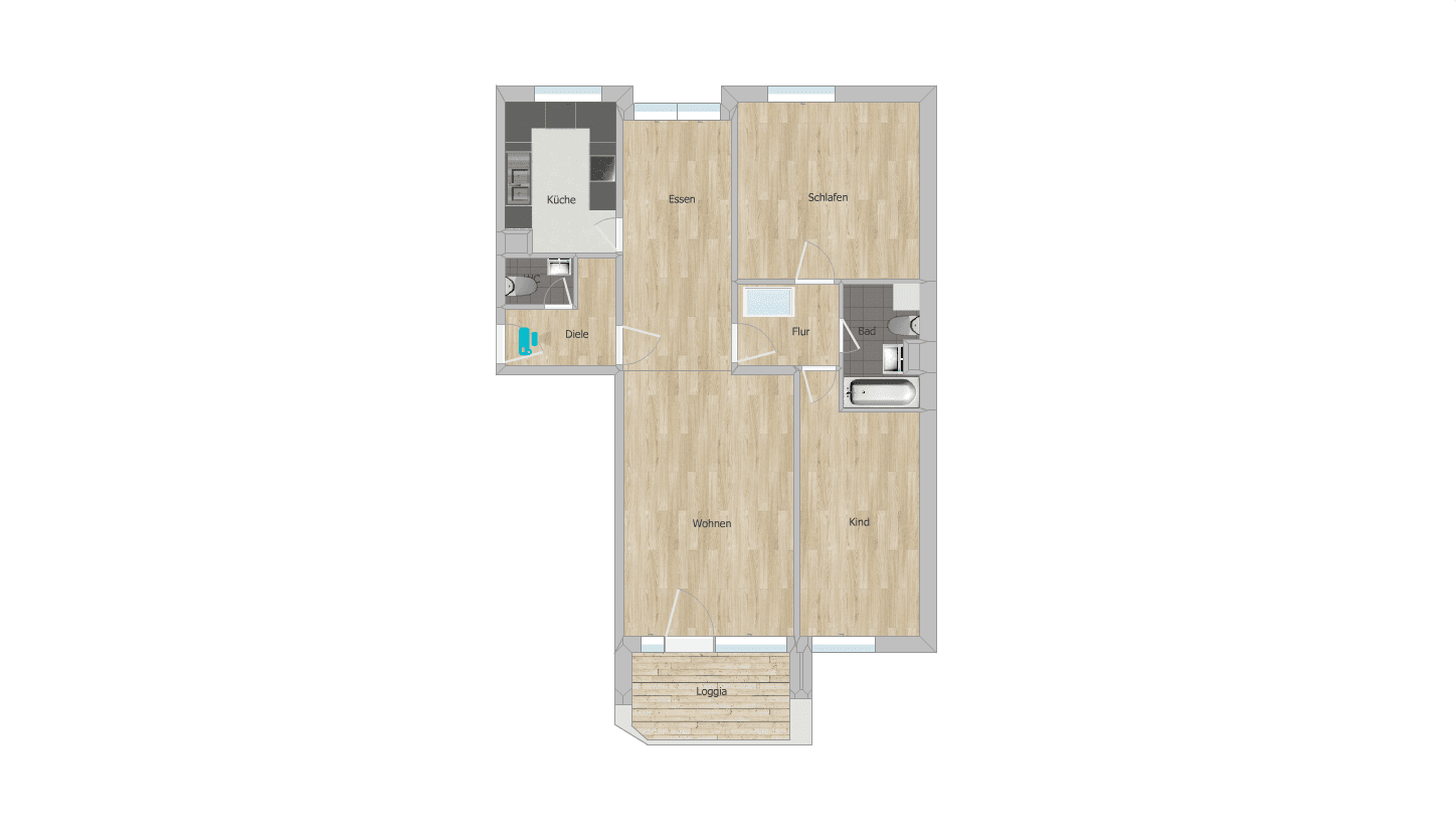 Predaj bytu 3-izbový 93 m², Düsseldorf, Severné Porýnie - Westfálsko Predaj bytu 3-izbový 93 m², Düsseldorf, Severné Porýnie - Westfálsko