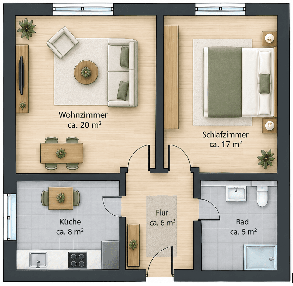 Prenájom bytu 2-izbový 56 m², Karlsruhe, Bádensko-Wurttembersko Prenájom bytu 2-izbový 56 m², Karlsruhe, Bádensko-Wurttembersko