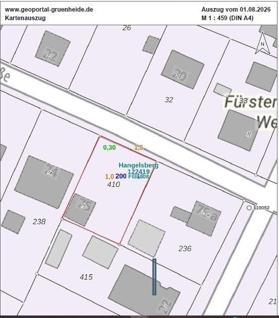 Predaj pozemku 575 m², Röntgenstraße 75, Grünheide (Mark), Brandenbursko Predaj pozemku 575 m², Röntgenstraße 75, Grünheide (Mark), Brandenbursko