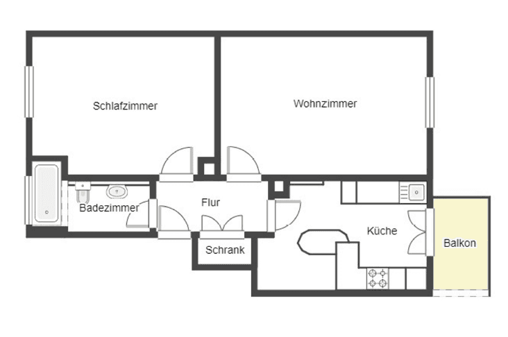 Prenájom bytu 2-izbový 54 m², Friedrich-Ebert-Str. 55, Mannheim, Bádensko-Wurttembersko Prenájom bytu 2-izbový 54 m², Friedrich-Ebert-Str. 55, Mannheim, Bádensko-Wurttembersko