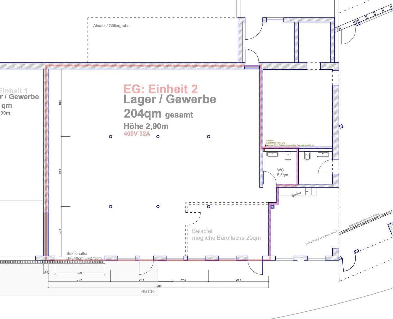 Prenájom nebytového priestoru 204 m², Niederlehen 1, Wangen im Allgäu, Bádensko-Wurttembersko Prenájom nebytového priestoru 204 m², Niederlehen 1, Wangen im Allgäu, Bádensko-Wurttembersko