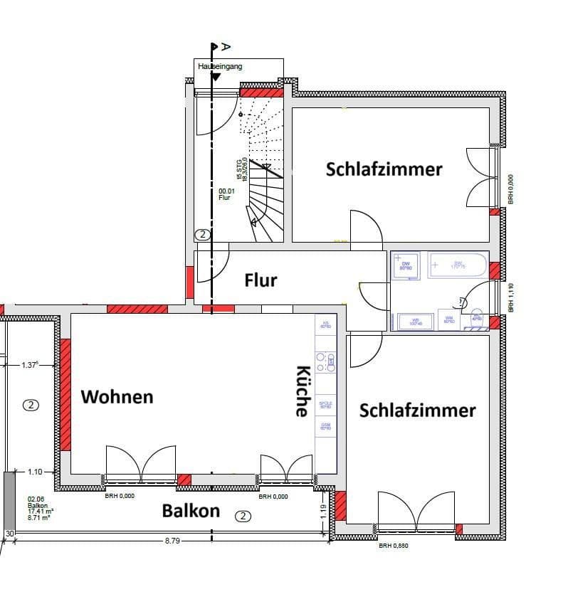 Prenájom bytu 3-izbový 100 m², Brigachtal, Bádensko-Wurttembersko Prenájom bytu 3-izbový 100 m², Brigachtal, Bádensko-Wurttembersko