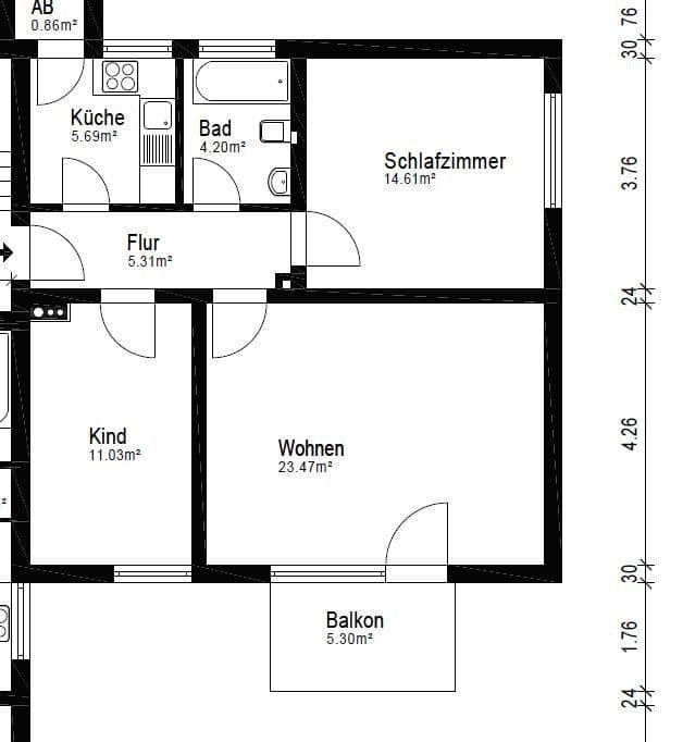 Prenájom bytu 3-izbový 68 m², Schermbeck, Severné Porýnie - Westfálsko Prenájom bytu 3-izbový 68 m², Schermbeck, Severné Porýnie - Westfálsko