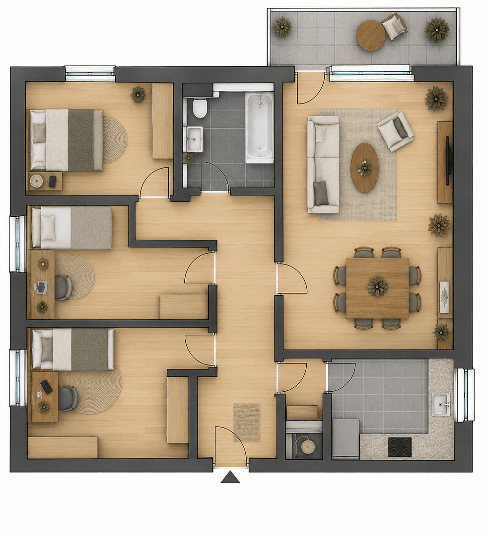 Predaj bytu 4-izbový 75 m², Frankfurt Nieder-Eschbach, Hesensko Predaj bytu 4-izbový 75 m², Frankfurt Nieder-Eschbach, Hesensko