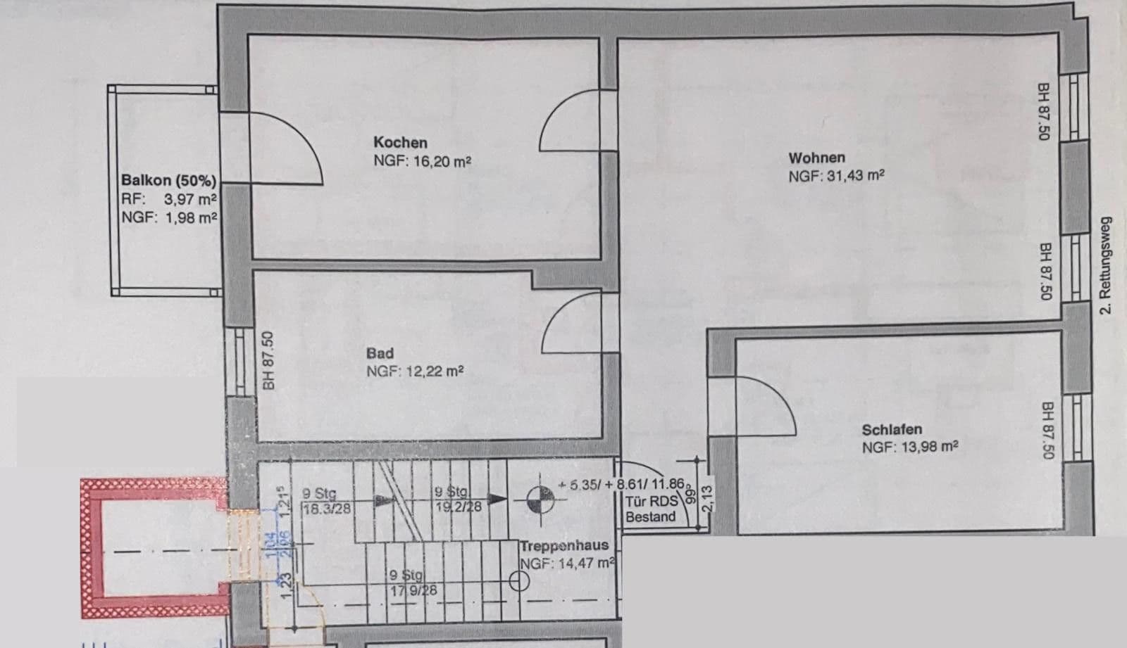 Prenájom bytu 2-izbový 73 m², Halle, Sasko-Anhaltsko Prenájom bytu 2-izbový 73 m², Halle, Sasko-Anhaltsko