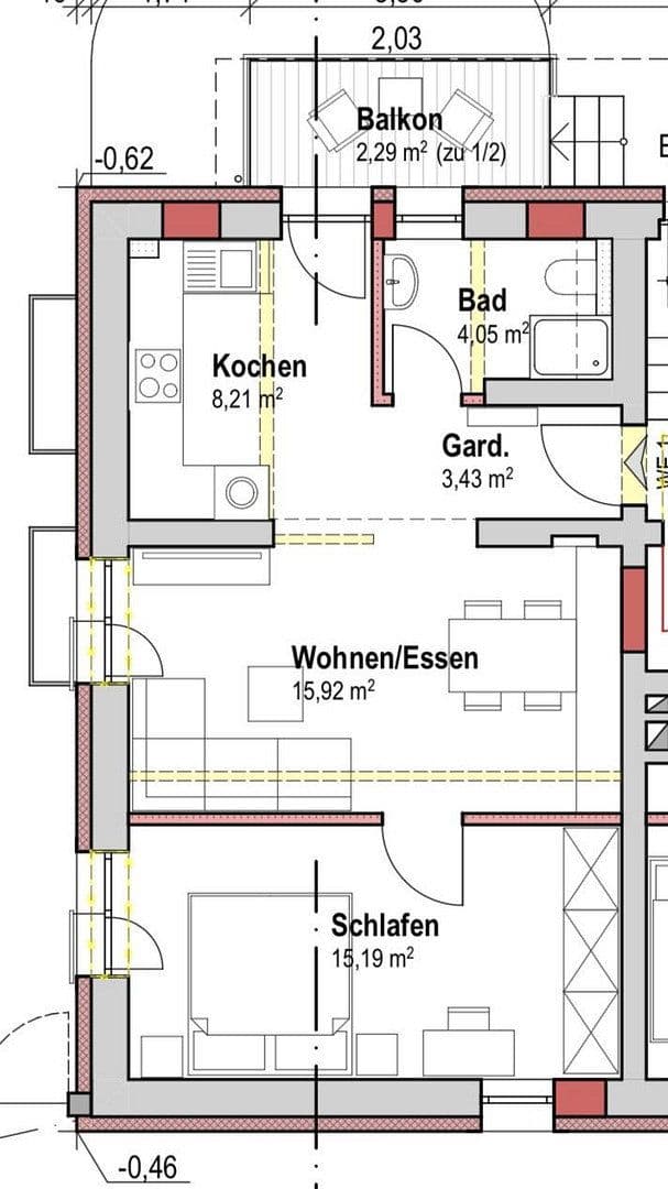Prenájom bytu 2-izbový 52 m², Aschaffenburger Straße 3, Schöllkrippen, Bavorsko Prenájom bytu 2-izbový 52 m², Aschaffenburger Straße 3, Schöllkrippen, Bavorsko
