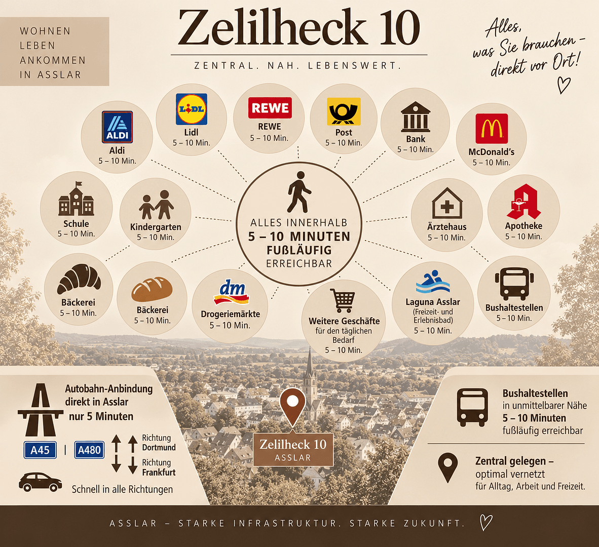 Predaj bytu 3-izbový 58 m², Zeilheck 10, Aßlar, Hesensko Predaj bytu 3-izbový 58 m², Zeilheck 10, Aßlar, Hesensko