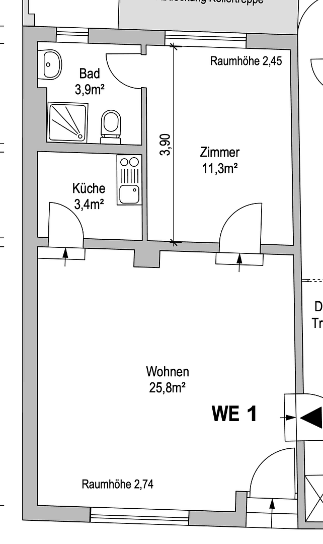 Prenájom bytu 2-izbový 45 m², Lauenburg/Elbe, Šlezvicko-Holštajnsko Prenájom bytu 2-izbový 45 m², Lauenburg/Elbe, Šlezvicko-Holštajnsko