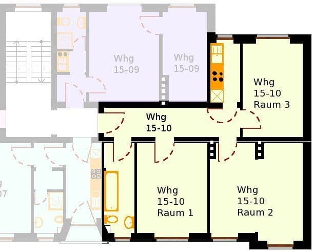 Prenájom bytu 3-izbový 76 m², Struckmannstr. 15, Hildesheim, Dolné Sasko Prenájom bytu 3-izbový 76 m², Struckmannstr. 15, Hildesheim, Dolné Sasko