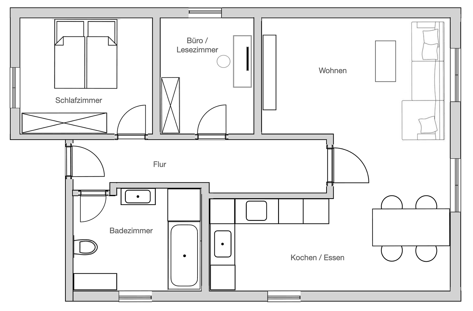Prenájom bytu 3-izbový 78 m², Tegernheim, Bavorsko Prenájom bytu 3-izbový 78 m², Tegernheim, Bavorsko