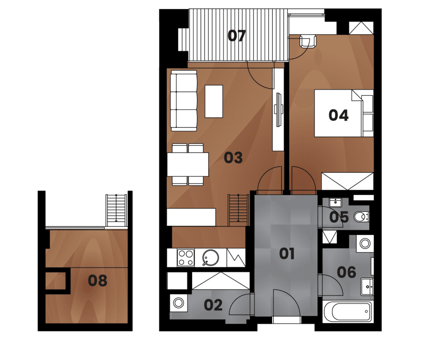 Prenájom bytu 2-izbový 63 m², Malešická, Praha, Praha Prenájom bytu 2-izbový 63 m², Malešická, Praha, Praha