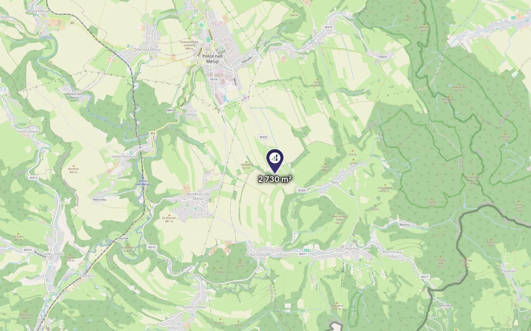 Predaj pozemku 2.730 m², Machov, Královéhradecký kraj Predaj pozemku 2.730 m², Machov, Královéhradecký kraj