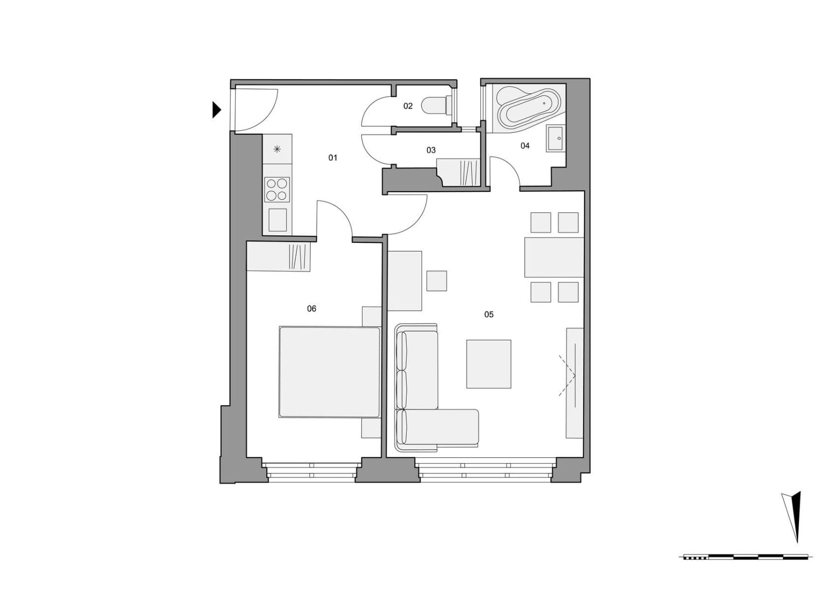 Predaj bytu 2-izbový 50 m², Vosmíkových, Praha, Praha Predaj bytu 2-izbový 50 m², Vosmíkových, Praha, Praha