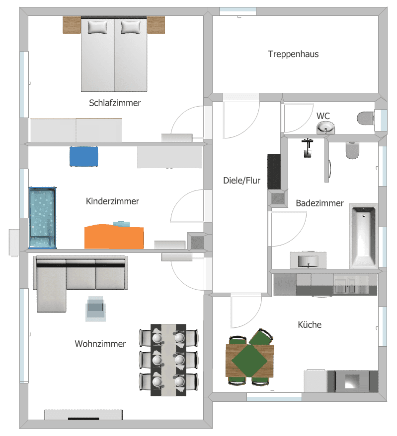 Prenájom bytu 3-izbový 89 m², Efeustr. 10, Karlsruhe, Bádensko-Wurttembersko Prenájom bytu 3-izbový 89 m², Efeustr. 10, Karlsruhe, Bádensko-Wurttembersko