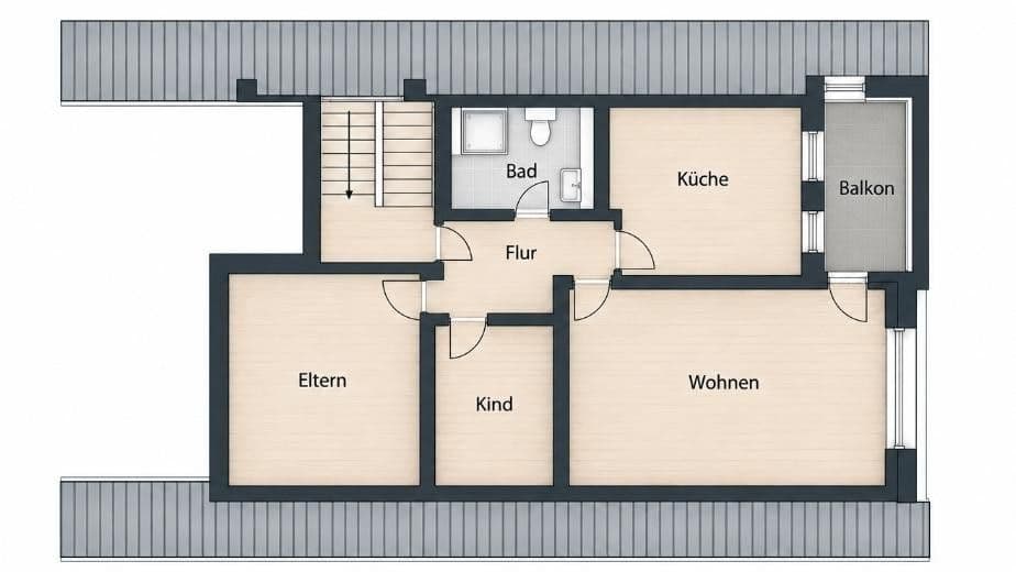 Predaj bytu 3-izbový 67 m², Neusäß, Bavorsko Predaj bytu 3-izbový 67 m², Neusäß, Bavorsko