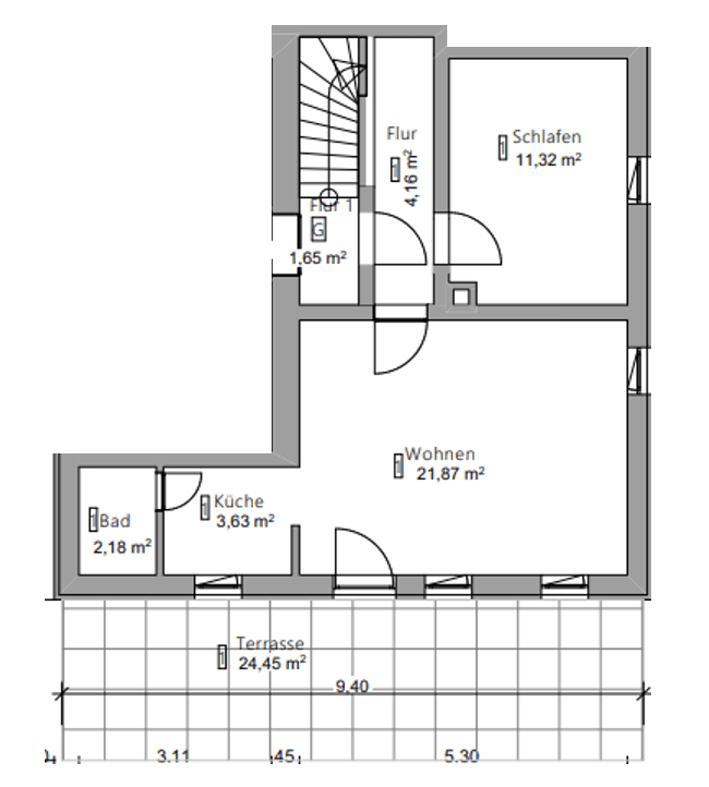 Prenájom bytu 2-izbový 50 m², Großgartacherstraße 172, Heilbronn, Bádensko-Wurttembersko Prenájom bytu 2-izbový 50 m², Großgartacherstraße 172, Heilbronn, Bádensko-Wurttembersko