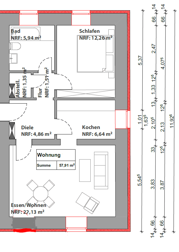 Prenájom bytu 2-izbový 58 m², Regensburg, Bavorsko Prenájom bytu 2-izbový 58 m², Regensburg, Bavorsko