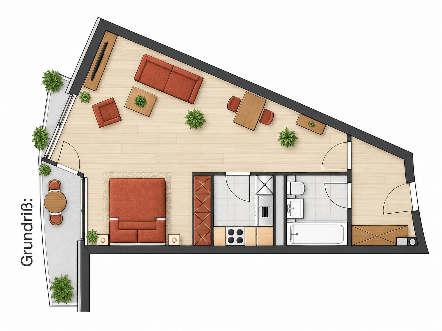 Predaj bytu 1-izbový 46 m², Dircksenstraße 44, Berlin, Berlín Predaj bytu 1-izbový 46 m², Dircksenstraße 44, Berlin, Berlín