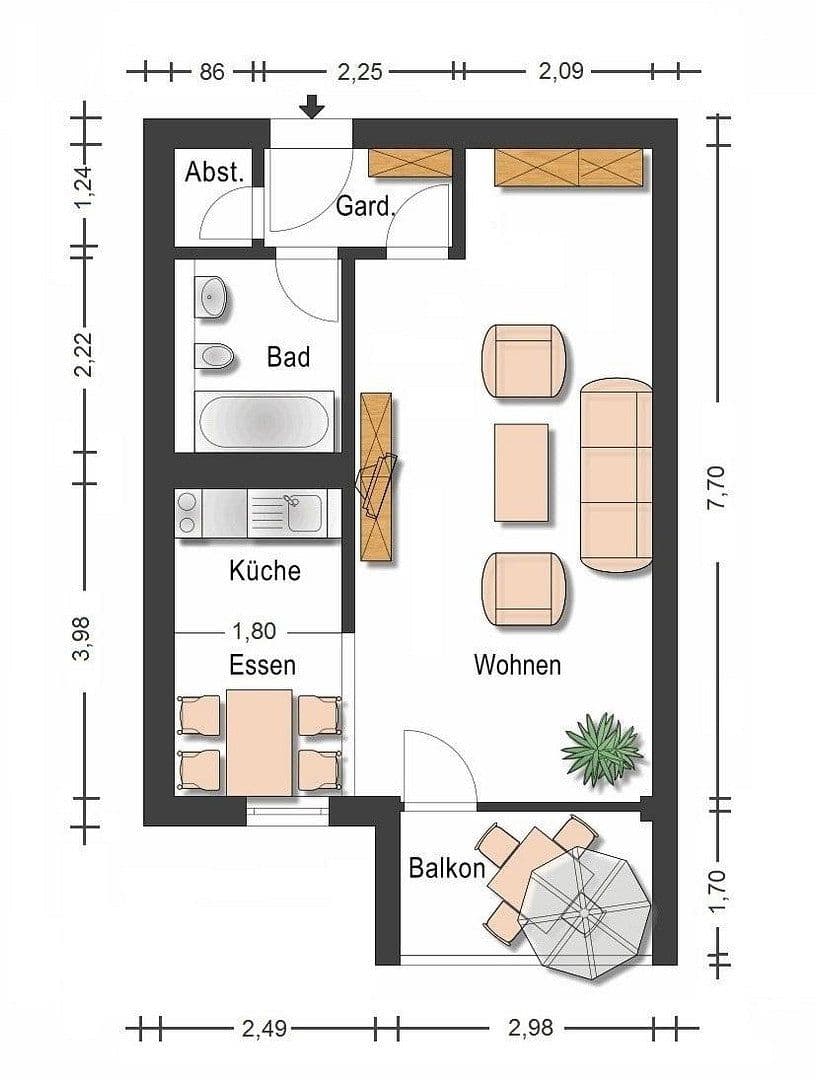 Predaj bytu 1-izbový 43 m², Ulm, Bádensko-Wurttembersko Predaj bytu 1-izbový 43 m², Ulm, Bádensko-Wurttembersko