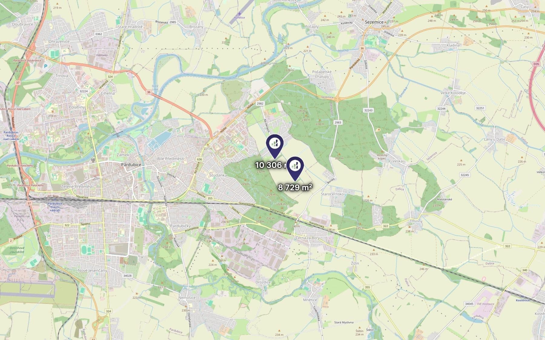 Predaj pozemku 9.518 m², Spojil, Pardubický kraj Predaj pozemku 9.518 m², Spojil, Pardubický kraj