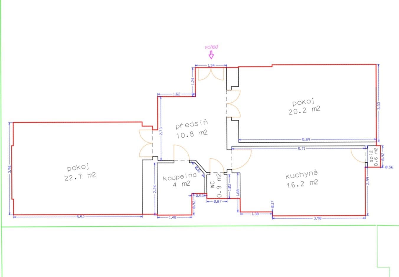 Predaj bytu 2-izbový 80 m², Chodská, Praha, Praha Predaj bytu 2-izbový 80 m², Chodská, Praha, Praha