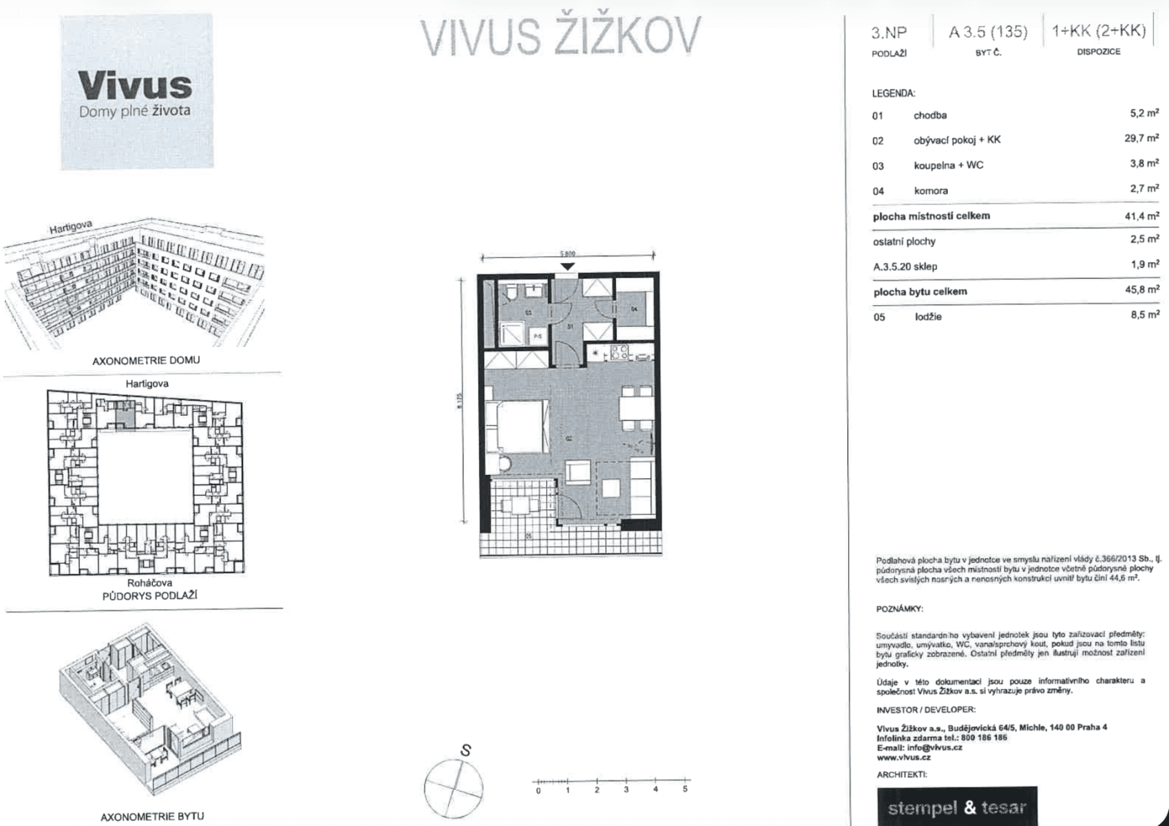 Prenájom bytu 1-izbový 45 m², Hartigova, Praha, Praha Prenájom bytu 1-izbový 45 m², Hartigova, Praha, Praha