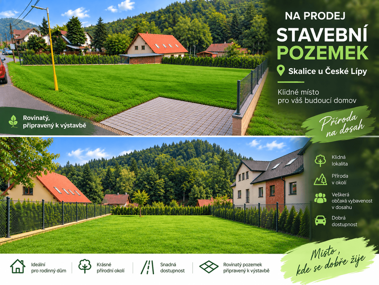 Predaj pozemku 902 m², Skalice u České Lípy, Liberecký kraj Predaj pozemku 902 m², Skalice u České Lípy, Liberecký kraj