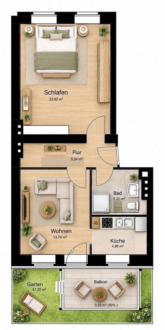 Prenájom bytu 2-izbový 55 m², Kiekebuschstraße 3& 5, Berlin, Berlín Prenájom bytu 2-izbový 55 m², Kiekebuschstraße 3& 5, Berlin, Berlín