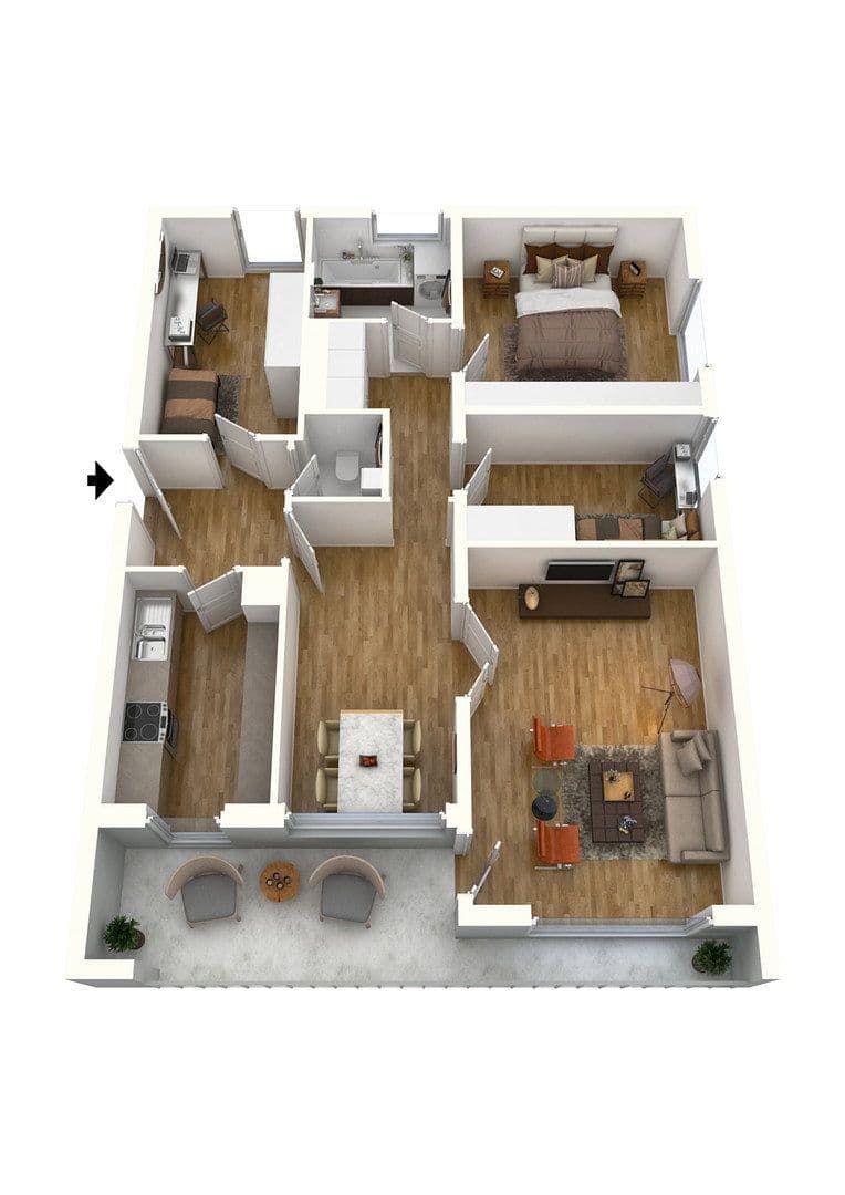 Prenájom bytu 4-izbový 91 m², Aschau im Chiemgau, Bavorsko Prenájom bytu 4-izbový 91 m², Aschau im Chiemgau, Bavorsko