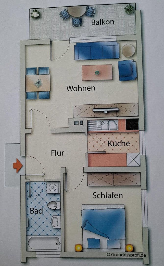 Prenájom bytu 2-izbový 49 m², Filderstadt, Bádensko-Wurttembersko Prenájom bytu 2-izbový 49 m², Filderstadt, Bádensko-Wurttembersko