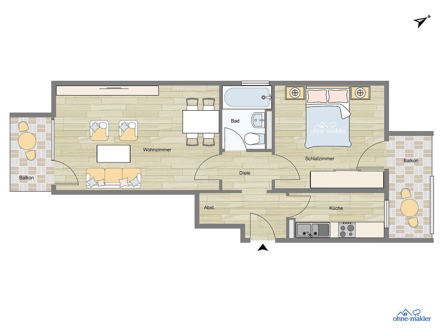 Predaj bytu 2-izbový 52 m², München, Bavorsko Predaj bytu 2-izbový 52 m², München, Bavorsko