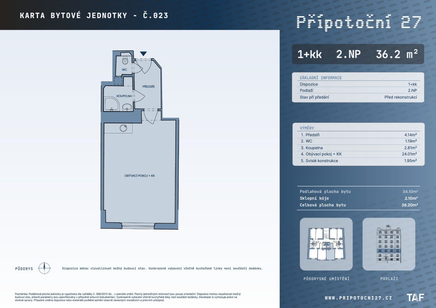 Predaj bytu 1-izbový 34 m², Přípotoční, Praha, Praha Predaj bytu 1-izbový 34 m², Přípotoční, Praha, Praha