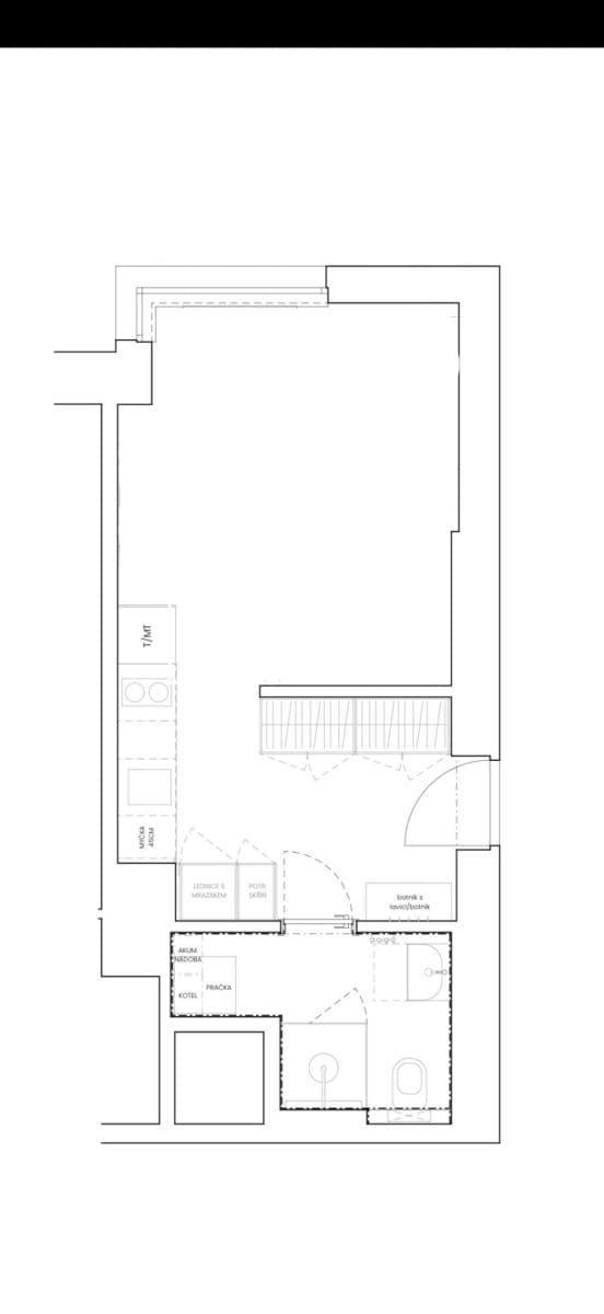 Prenájom bytu 1-izbový 27 m², Pod Drinopolem, Praha, Praha Prenájom bytu 1-izbový 27 m², Pod Drinopolem, Praha, Praha